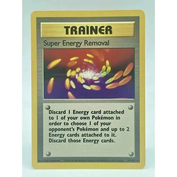 Unlimited Base‎ Super Energy Removal Rare 79/102 Pokemon WOTC Vintage 1999 LP - Picture 1 of 6